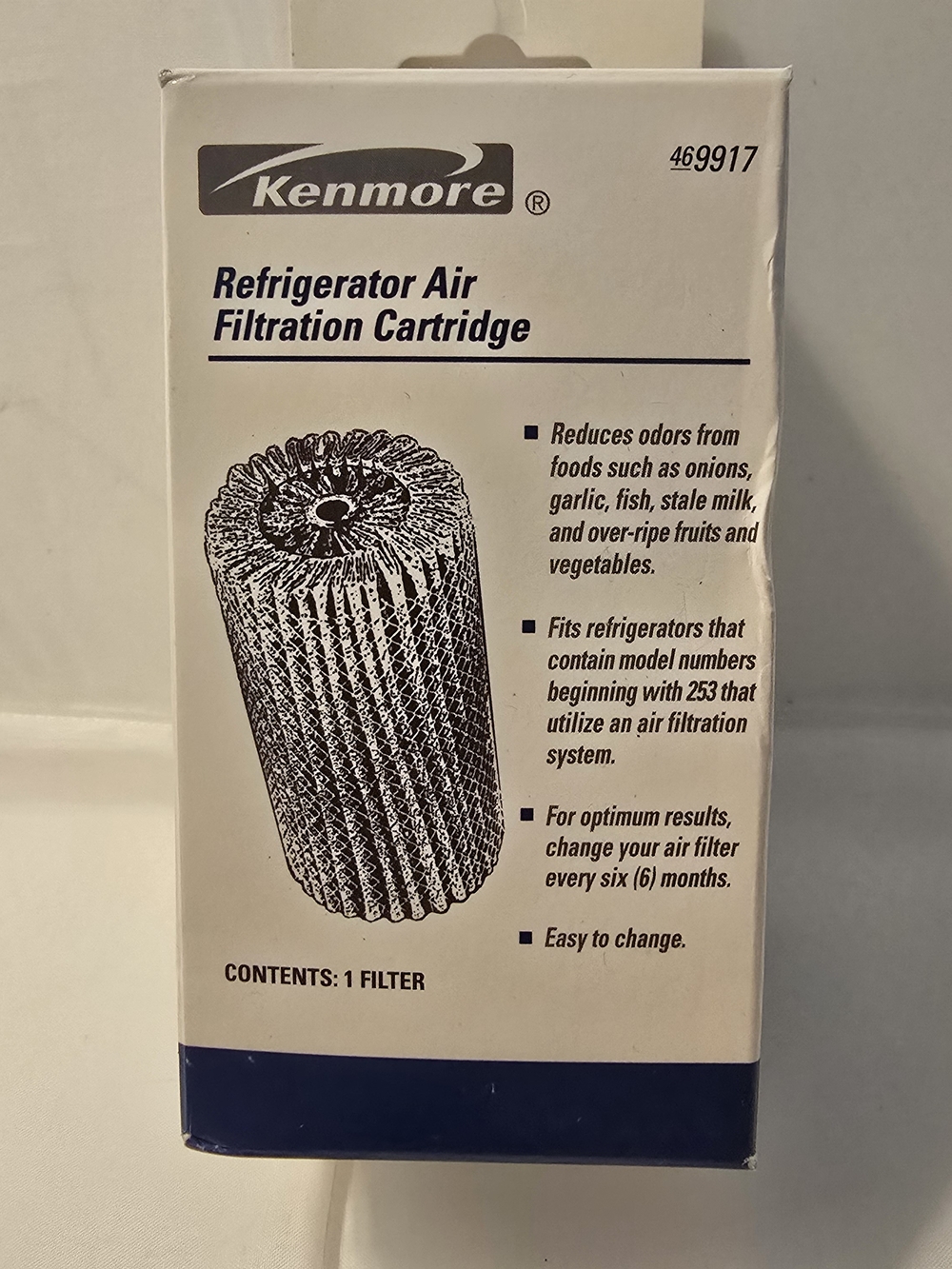 Kenmore Refrigerator Air Filtration Cartridge - White